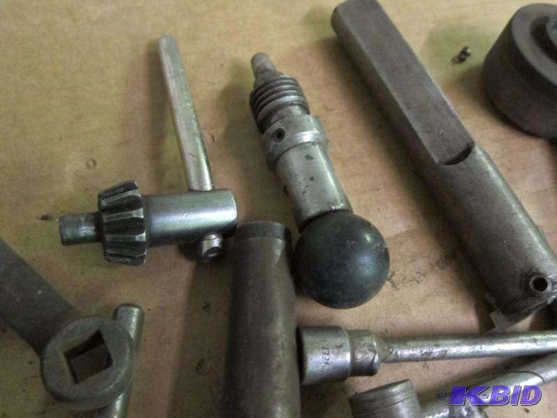 lot 16 image: Assortment of T-handles, Chuck Keys, and More