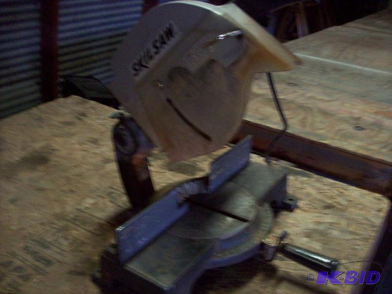 10&quot Skilsaw Chop Saw, 19&quot wide base...