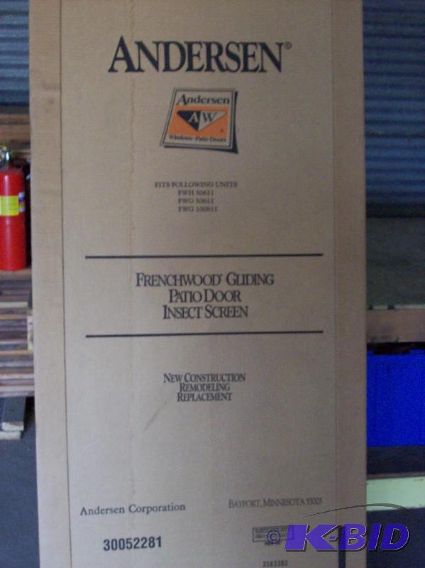 Andersen patio door screen terratone, all alu...