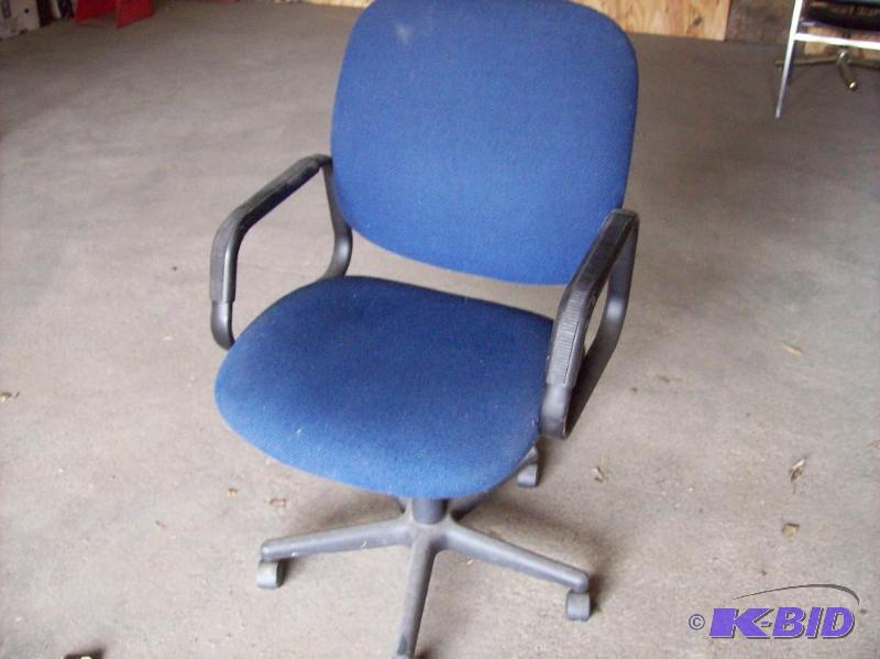 Office chair Blue high back office chair, 5 l...