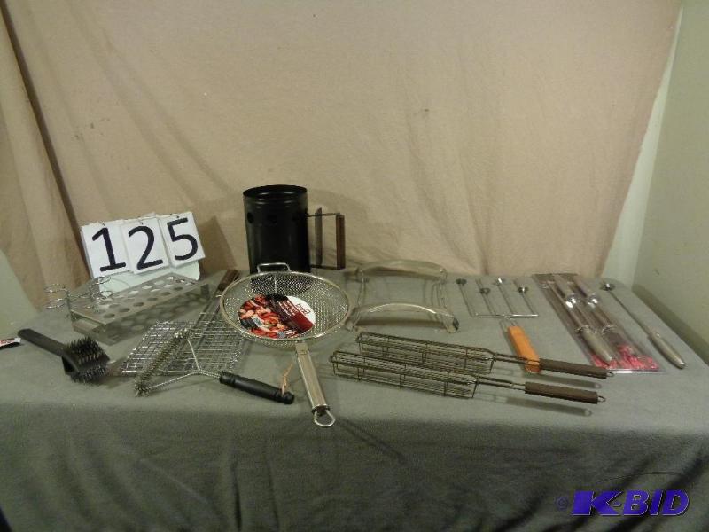 Lot of New Display Model BBQ Accessories. Gri...