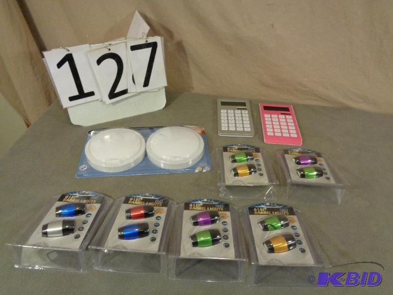 New Display Model LED Barrel Lights, Push Lig...