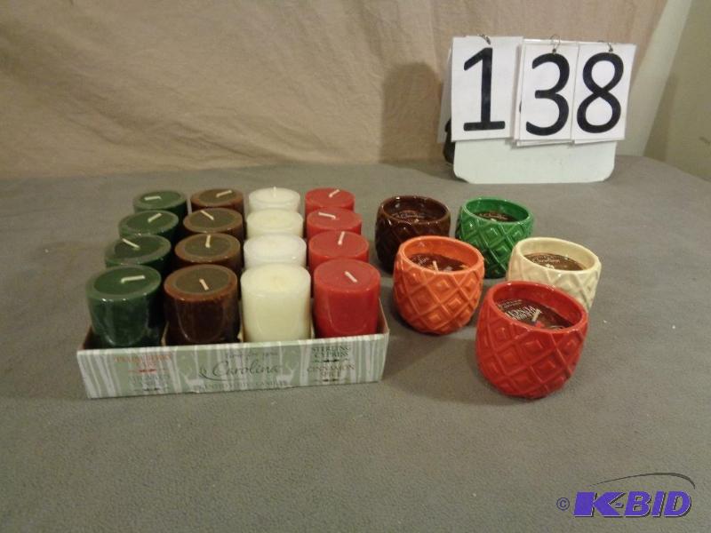 21 New Assorted Candles. They smell amazing...