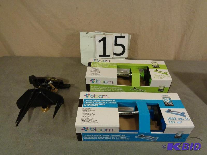 3 New Sprinklers. Stanley Heavy Duty Metal 3 ...