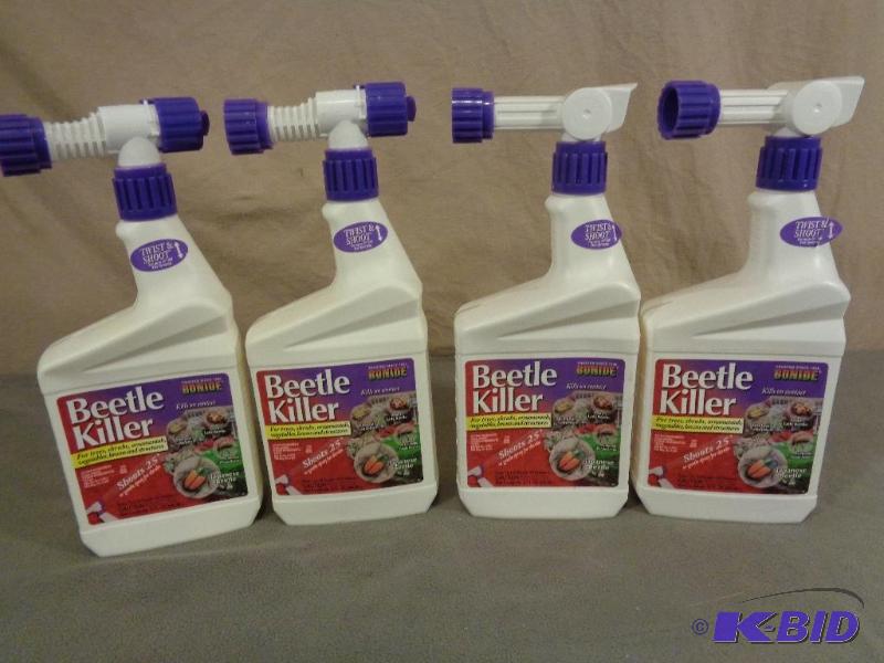 4 New Bottles of Bonide Beetle Killer. For tr...