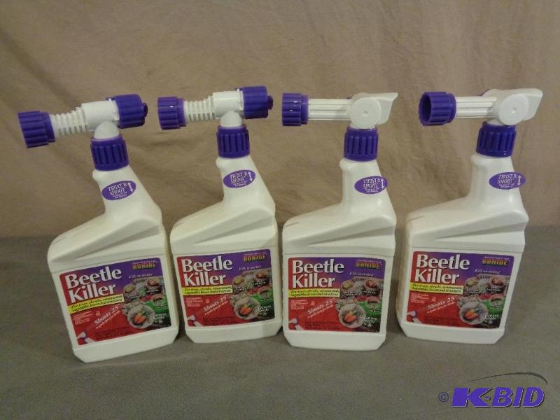 4 New Bottles of Bonide Beetle Killer. For tr...