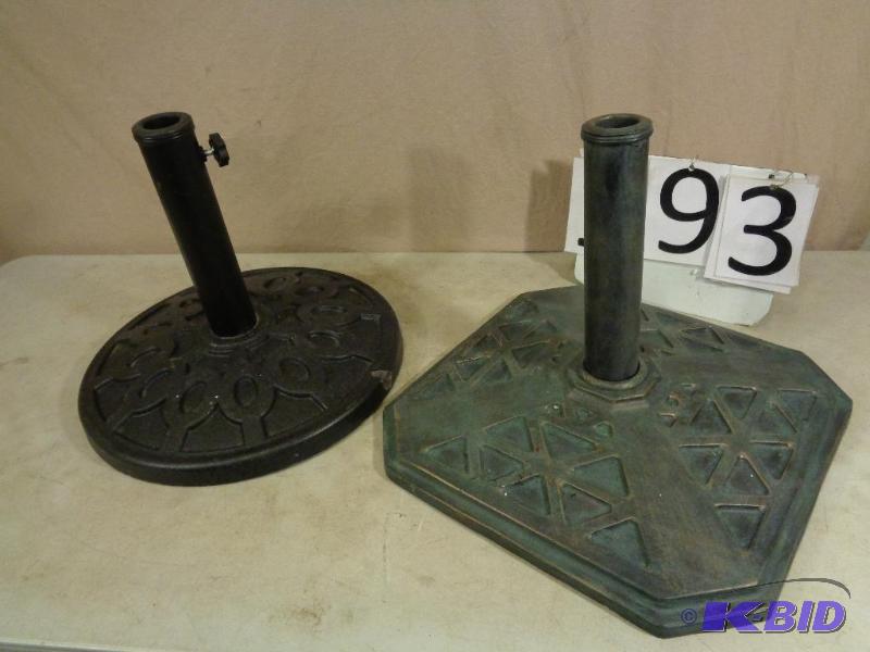 Lot of 2 New Display Model Umbrella Bases....