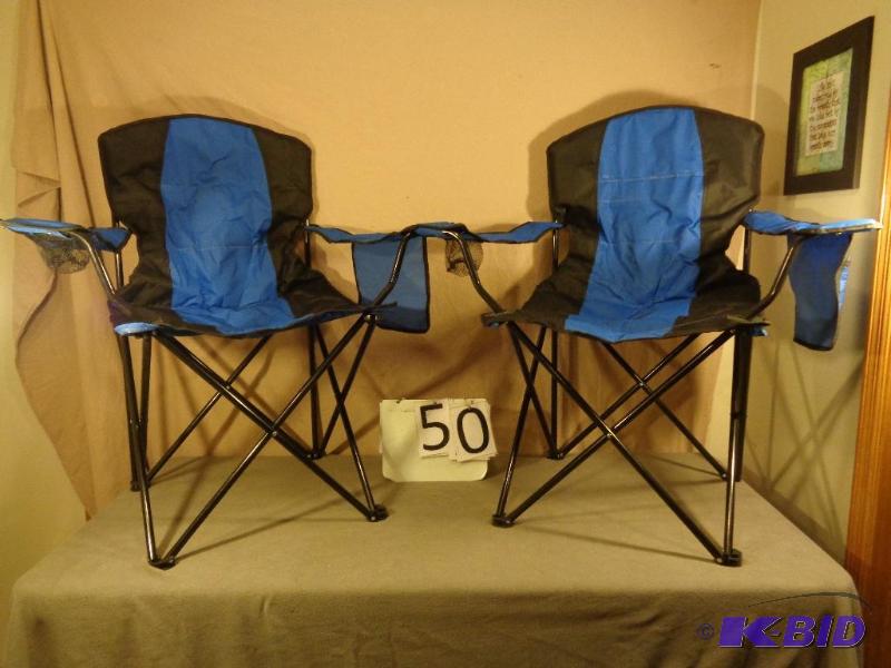 Lot of 2 New Display Model Folding Chairs. No...
