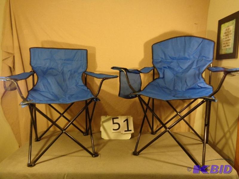 Lot of 2 New Display Model Folding Chairs. No...