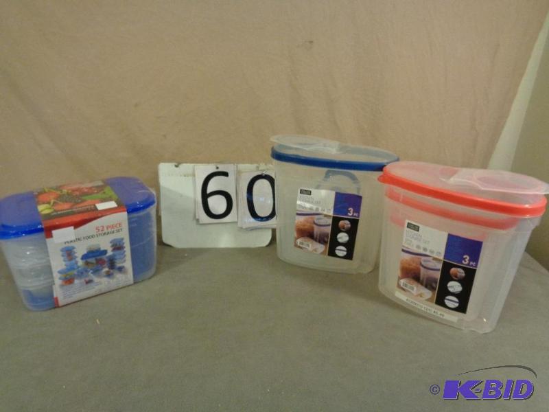 New 52 Piece Plastic Food Storage Set and 2 N...