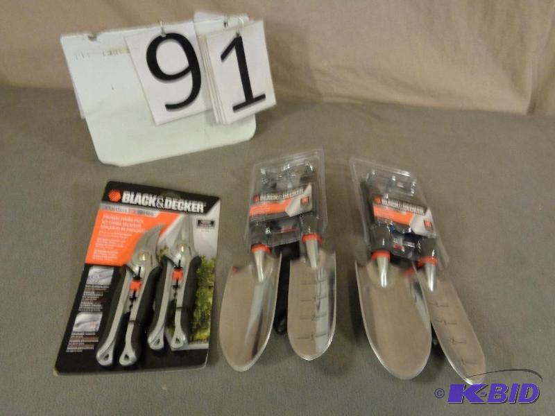 3 New Black and Decker Gardening Sets....