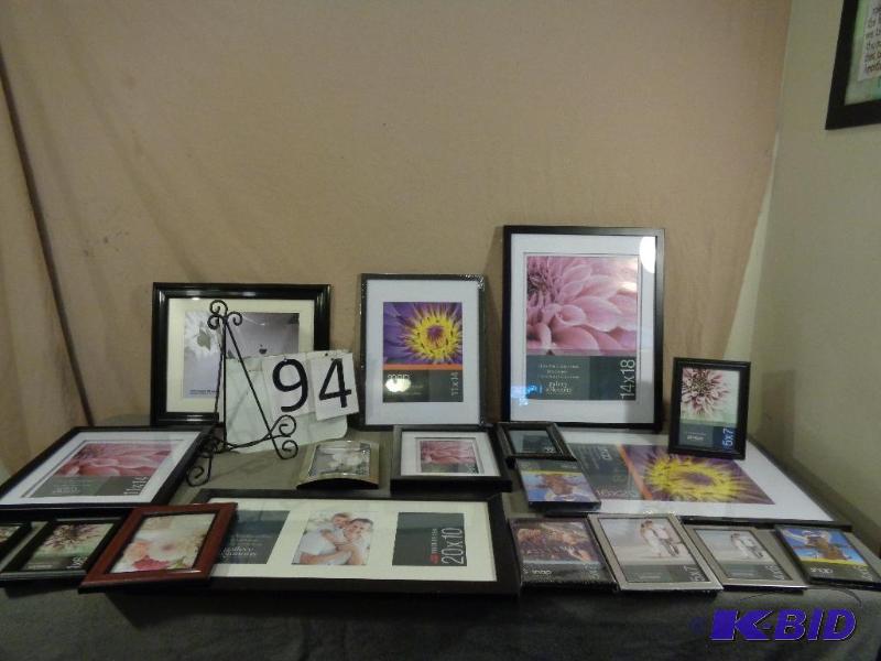 Lot of 18 New Photo Frames and Display Easel....
