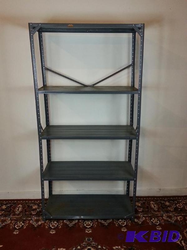 lot 25 image: Industrial Steel Shelving Rack  5 shelf  6 1...