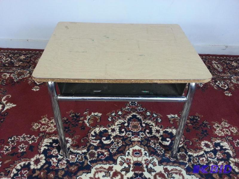 lot 3 image: Vintage Childrens School Work Table  A nice ...