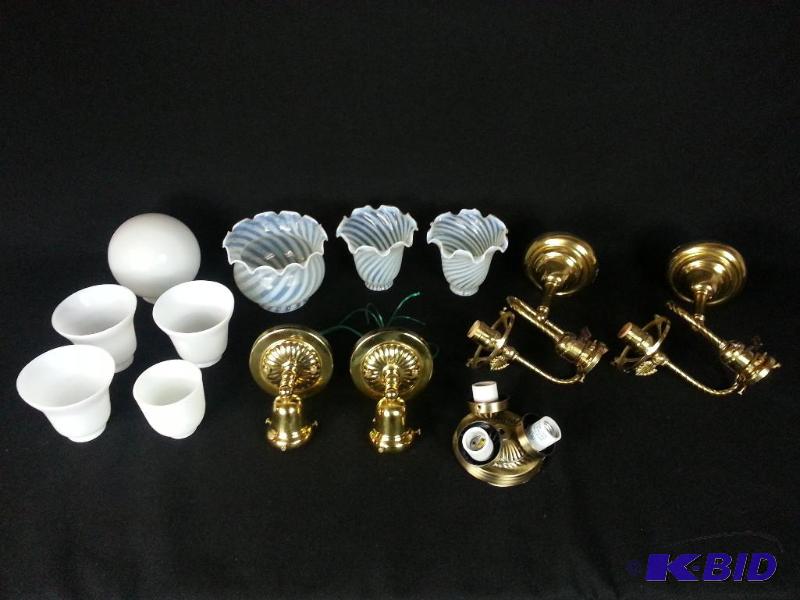 lot 47 image: Lot of (13) Custom Victorian Lighting  Custom...