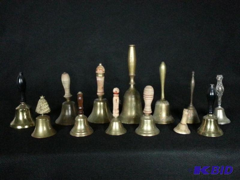 lot 80 image: Lot of (13) Brass Bells