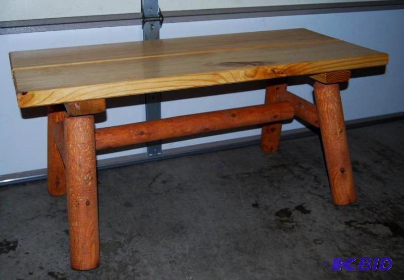 Log Coffee Table, 42x 19x19, looks unused....