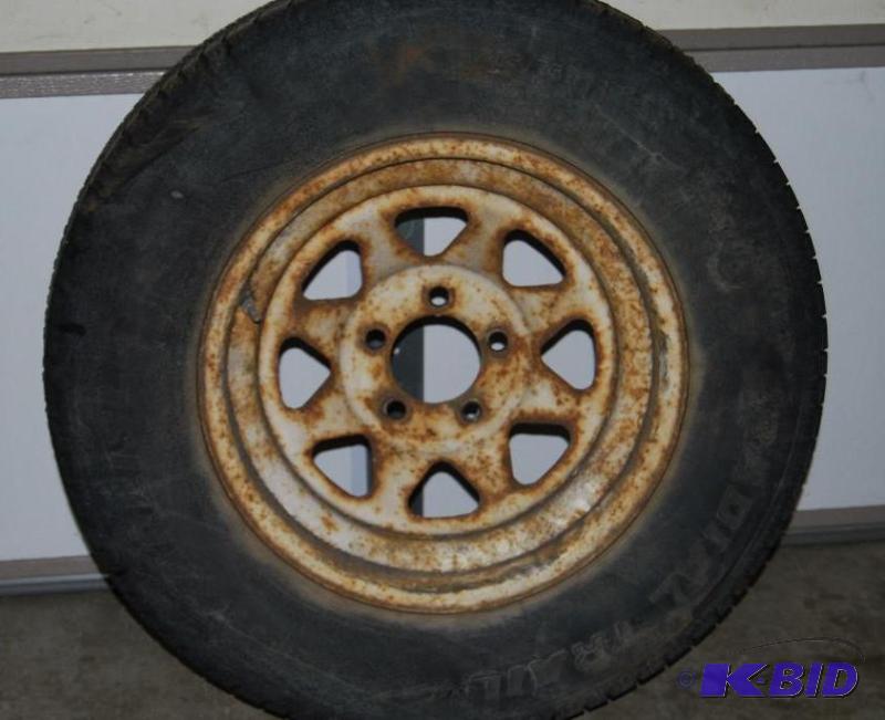 Trailer Spare Wheel, st205-75-15, 5 on 4.5 ...