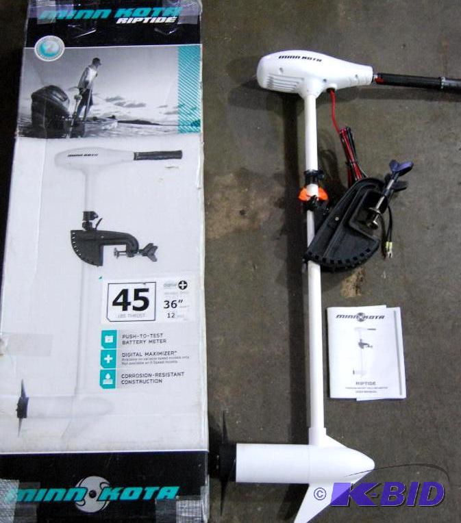 Minn Kota Riptide RT45 Transom Mount 12V Trol...