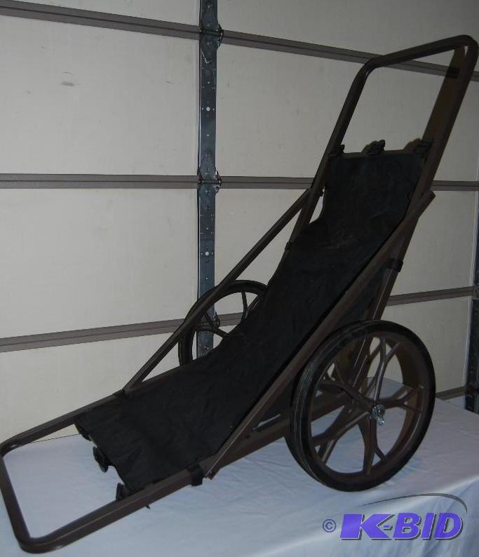 Deer Cart, 16&quot solid rubber spoked wheel...