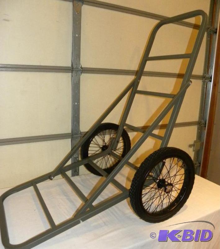 Aluminum Deer Cart, 16&quot solid rubber spo...