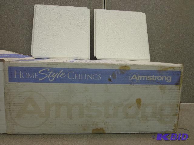 lot 108 image: Armstrong Ceiling Tiles   Full box ...