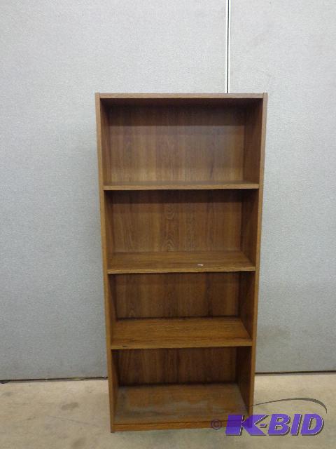 lot 11 image: Book Shelf   Particle board  24 x 54 x 10  go...