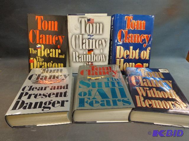 lot 119 image: (6) Hard Cover Books   Tom Clancy ...