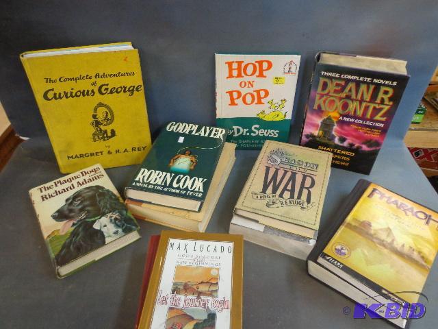 lot 53 image: Box of Books   Dr Suess  Gods Road Map  Hardc...