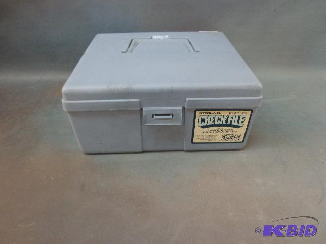 lot 57 image: Checking File   Plastic  9.5 x 4 x 8 ...