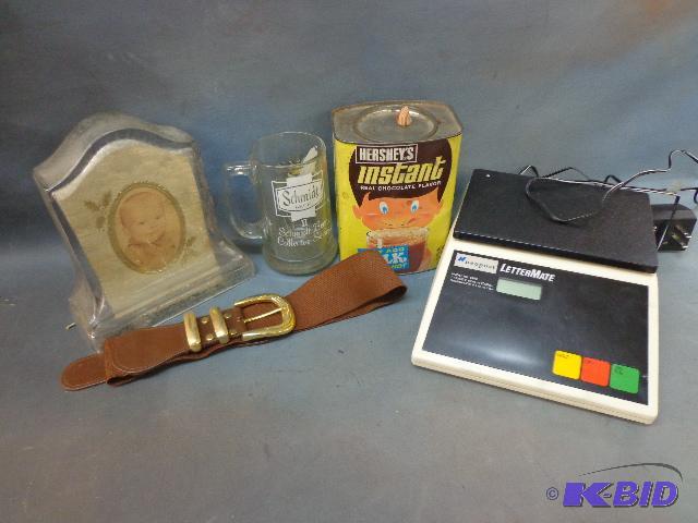 lot 62 image: Glass Picture Frame, Letter Mate, Nestles Con...