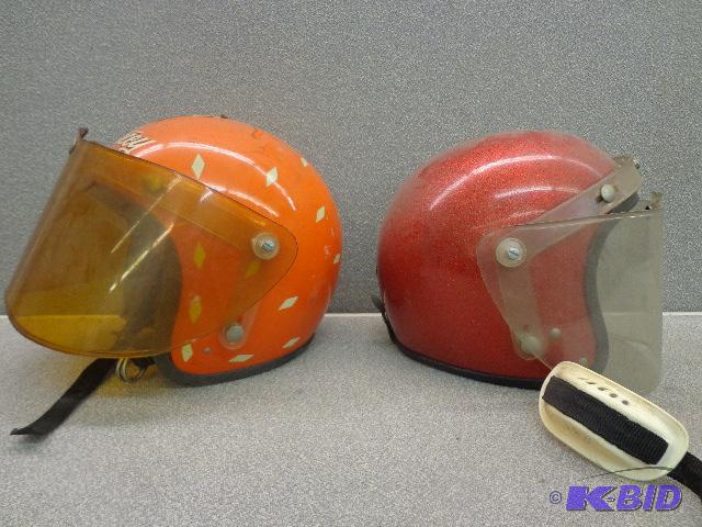 lot 97 image: Helmets (2)   Have face shields  Cycraft ...