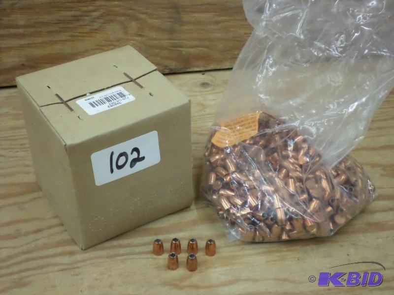 lot 102 image: (300) 9mm Hollow Point Bullets...
