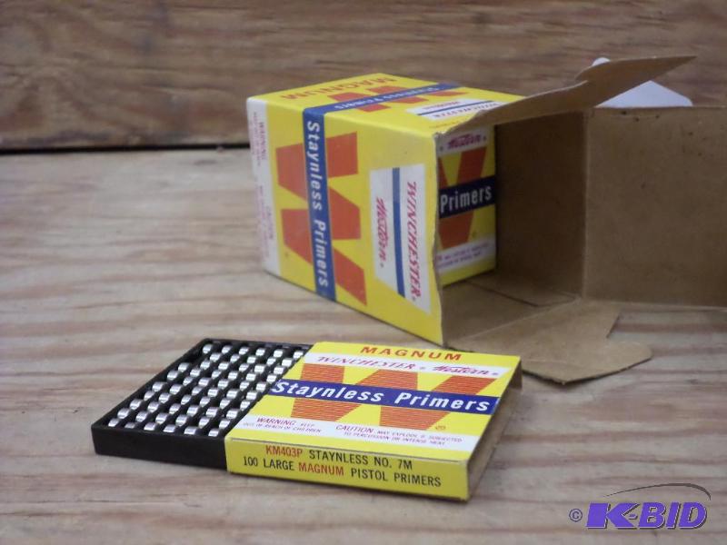 lot 116 image: Box Of Winchester Staynless Primers...