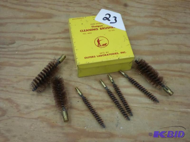 lot 23 image: (7) Firearm Cleaning Brushes With Case...
