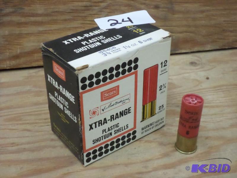 lot 24 image: (25) Sears 12-Gauge 2.75" #6 Shotshells...