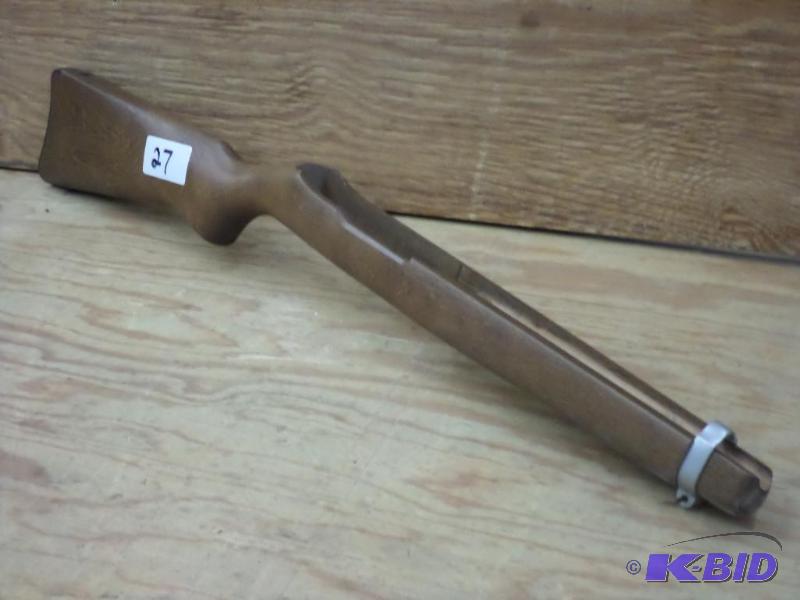 lot 27 image: Ruger 1022 Wood Rifle Stock...
