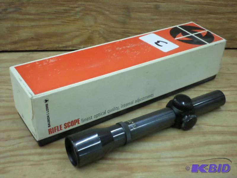 lot 3 image: New Bausch & Lomb Balfor-B 4X Rifle Scope...