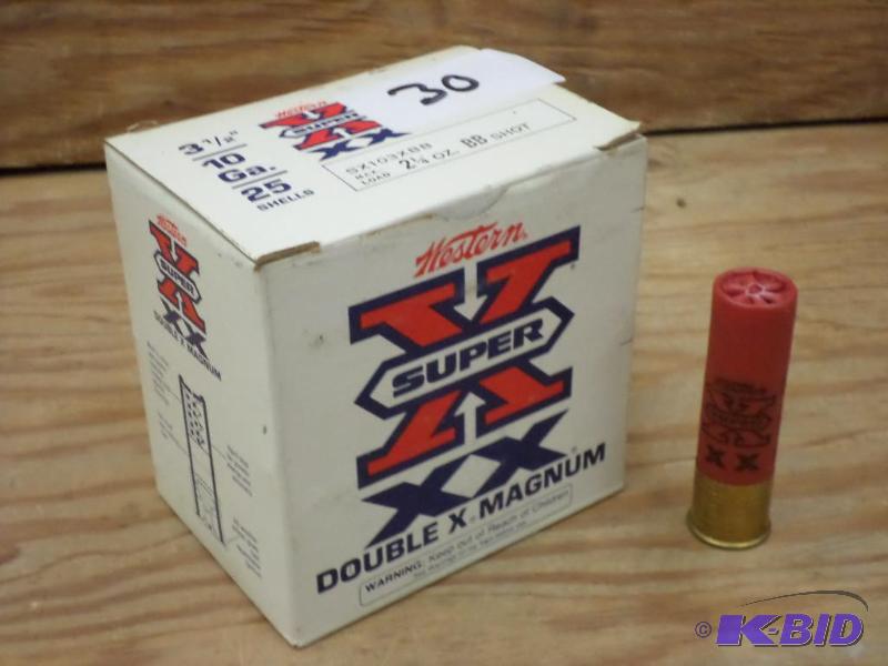 lot 30 image: (25) Winchester 10-Gauge 3.5" BB-Shot Sh...