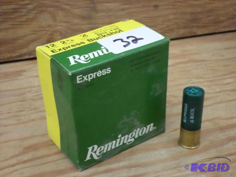 lot 32 image: (25) Remington 12-Gauge 2.75" #4 Express...