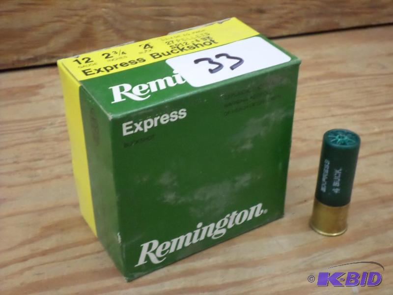 lot 33 image: (25) Remington 12-Gauge 2.75" #4 Express...