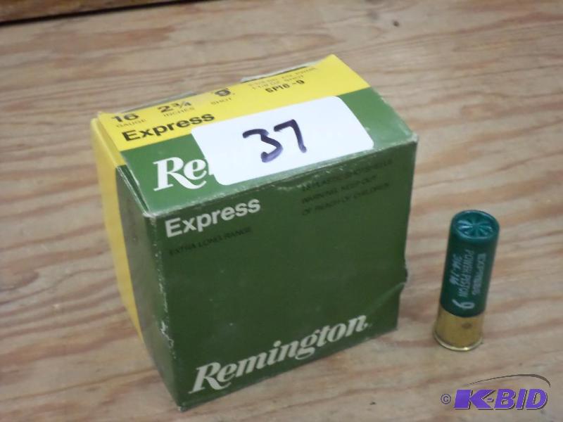 lot 37 image: (25) Remington 16-Gauge 2.75" #9 Shotshe...