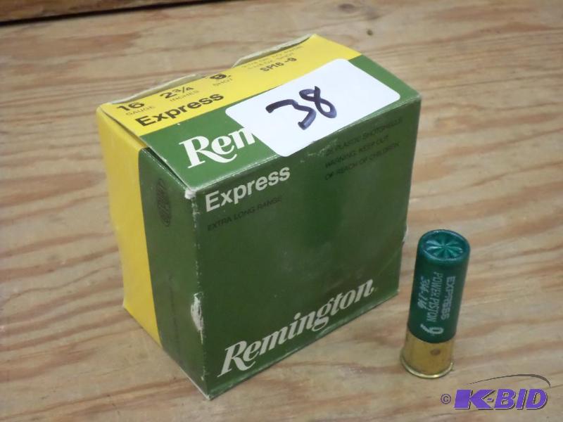 lot 38 image: (25) Remington 16-Gauge 2.75" #9 Shotshe...