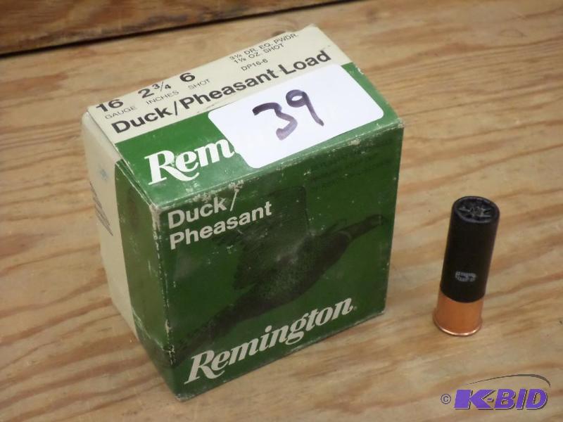 lot 39 image: (25) Federal 16-Gauge 2.75" #6 Shotshell...