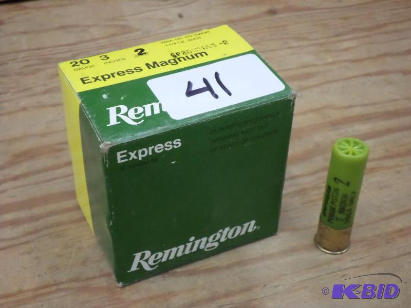 lot 41 image: (25) Remington 20-Gauge 3" Express Magnu...