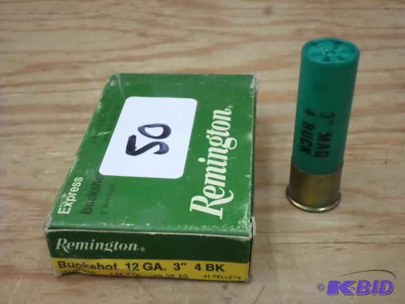 lot 50 image: (5) Remington 12-Gauge 2.75" #4 Buckshot...