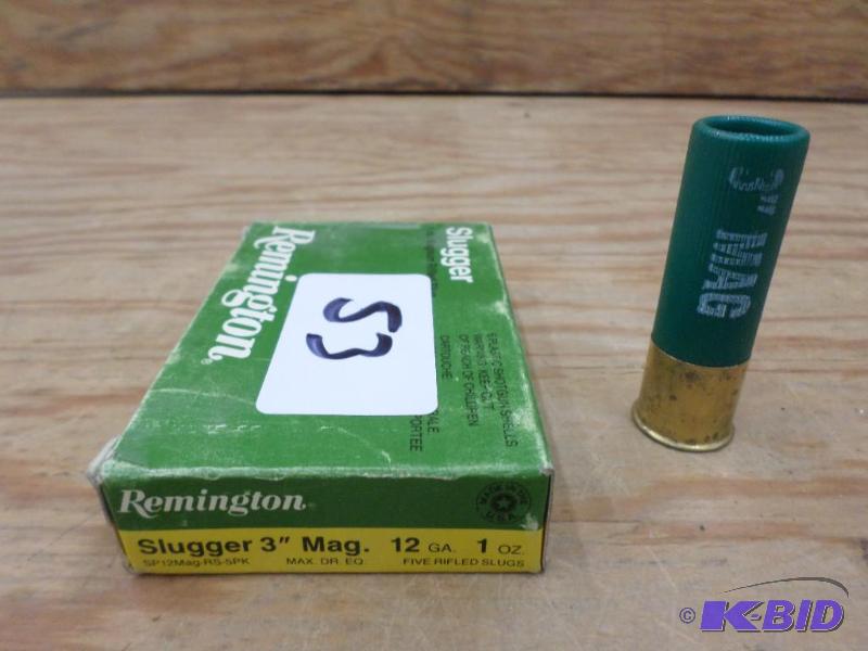 lot 53 image: (5) Rounds Remington 12-Gauge 1oz 3" Mag...