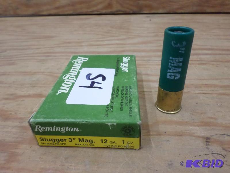 lot 54 image: (5) Rounds Remington 12-Gauge 1oz 3" Mag...
