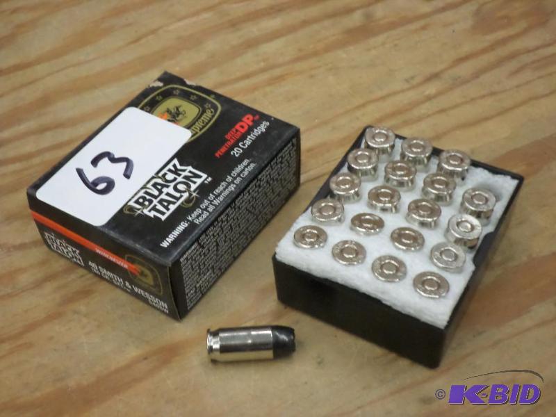 lot 63 image: (20) Rounds Winchester Black Talon 10mm 200gr...