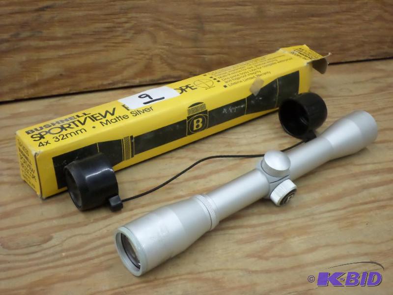 lot 9 image: New Bushnell Sportview Matte Silver 4x32mm Ri...